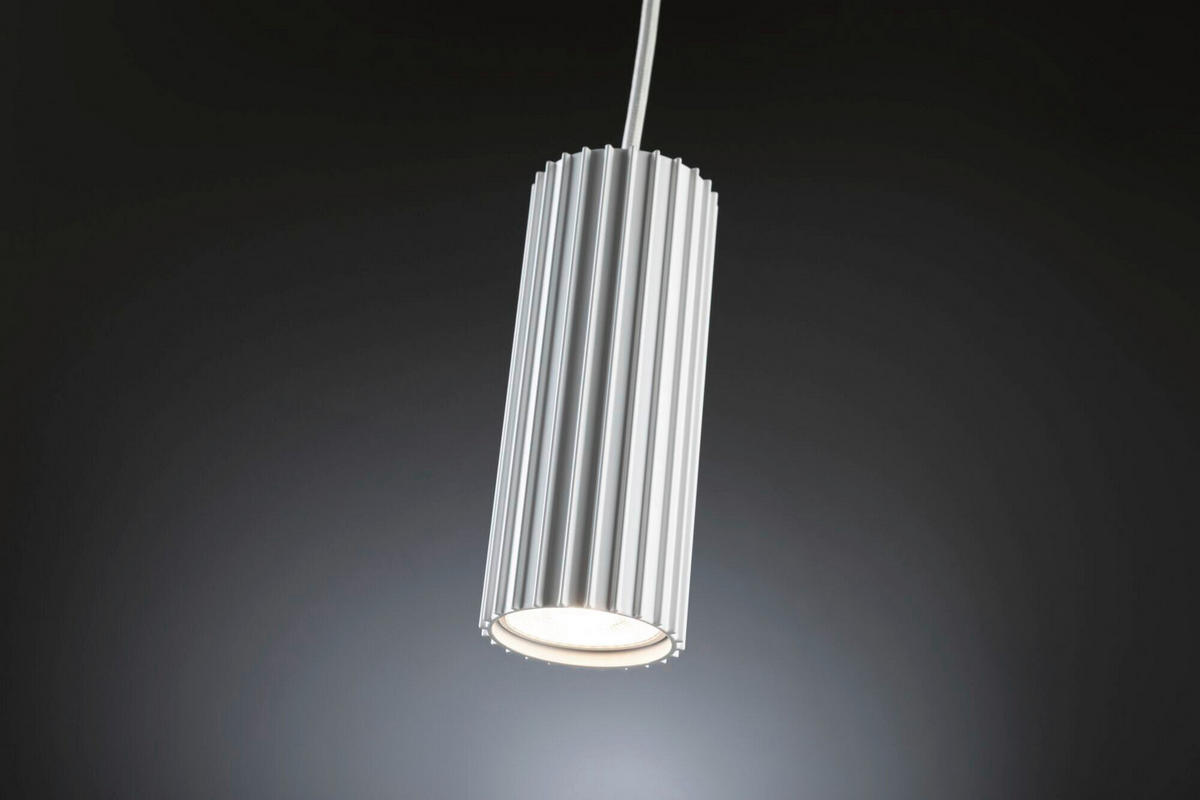 SCHIENENSYSTEM-HÄNGELEUCHTE URail 6,0/126,0 cm  - Weiß, Basics, Metall (6,0/126,0cm) - Paulmann