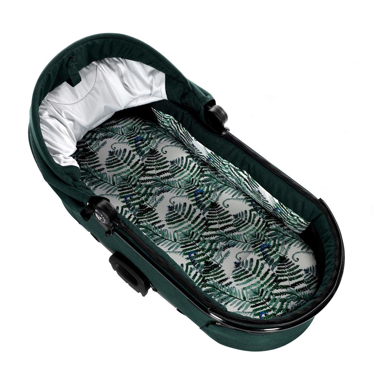 KINDERWAGENSET Fashion Premium  - Dunkelgrün/Schwarz, Trend, Textil/Metall (105/59/105cm) - Jimmylee