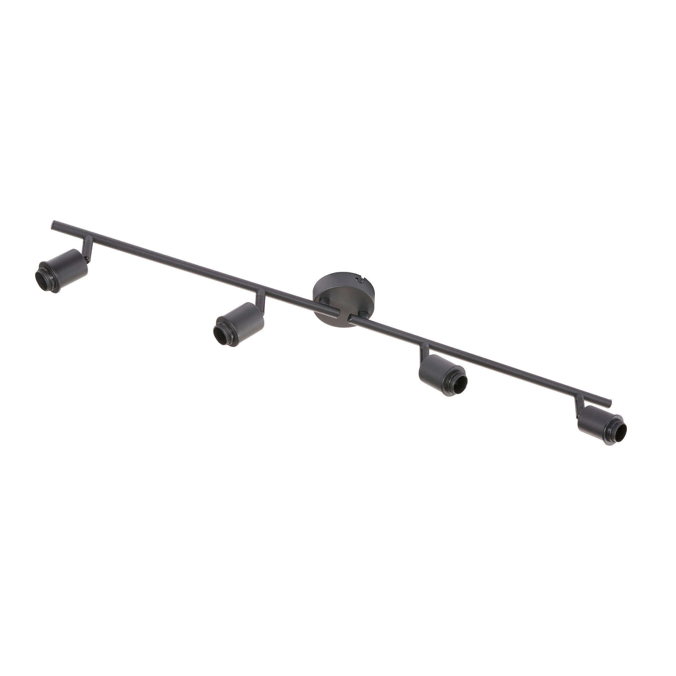 DECKENLEUCHTE    79/8/8 cm  - Schwarz, Basics, Metall (79/8/8cm) - Fischer & Honsel