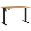 SCHREIBTISCH 120/80/71-119 cm  in Eichefarben, Schwarz  - Eichefarben/Schwarz, MODERN, Holzwerkstoff/Metall (120/80/71-119cm) - Germania