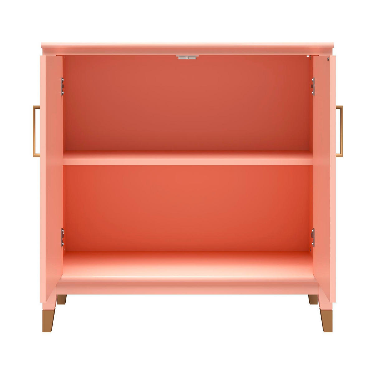 HIGHBOARD Westerleigh  in 86/85/41 cm  - Hellrosa/Goldfarben, Design, Holzwerkstoff/Metall (86/85/41cm) - MID.YOU