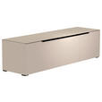 LOWBOARD  160/43/45 cm  - Sandfarben/Schwarz, Design, Glas/Holzwerkstoff (160/43/45cm) - Moderano