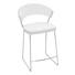 BARHOCKER in Weiß, Chromfarben - Chromfarben/Weiß, Design, Leder/Metall (57/91/55cm) - Calligaris BARHOCKER in Weiß, Chromfarben - Chromfarben/Weiß, Design, Leder/Metall (57/91/55cm) - Calligaris