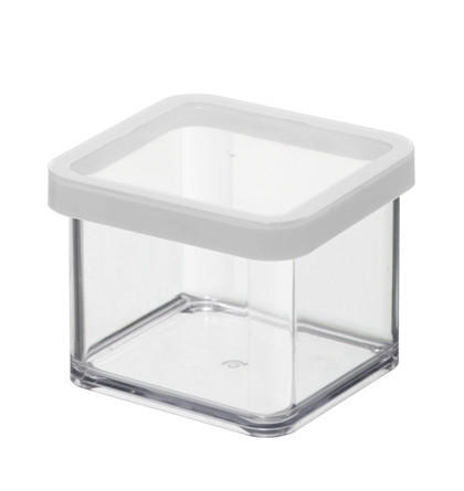 POSODA ZA SHRANJEVANJE LOFT  LOFT    10/10/7,2 cm         - bela/prozorno, Basics, umetna masa (10/10/7,2cm) - Rotho