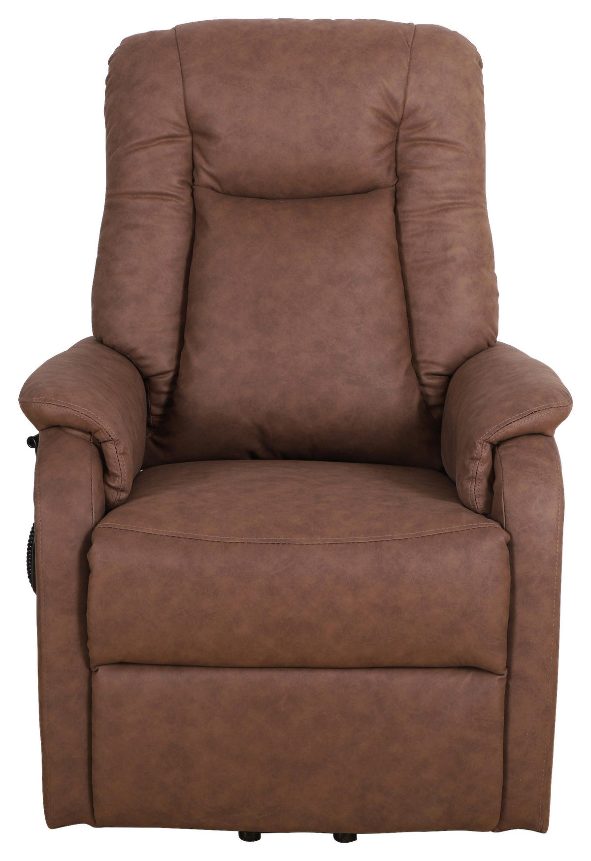 TELEVIZNÍ KŘESLO, kov, textil, hnědá - černá/hnědá, Konvenční, kov/textil (75/111/93cm) - Cantus