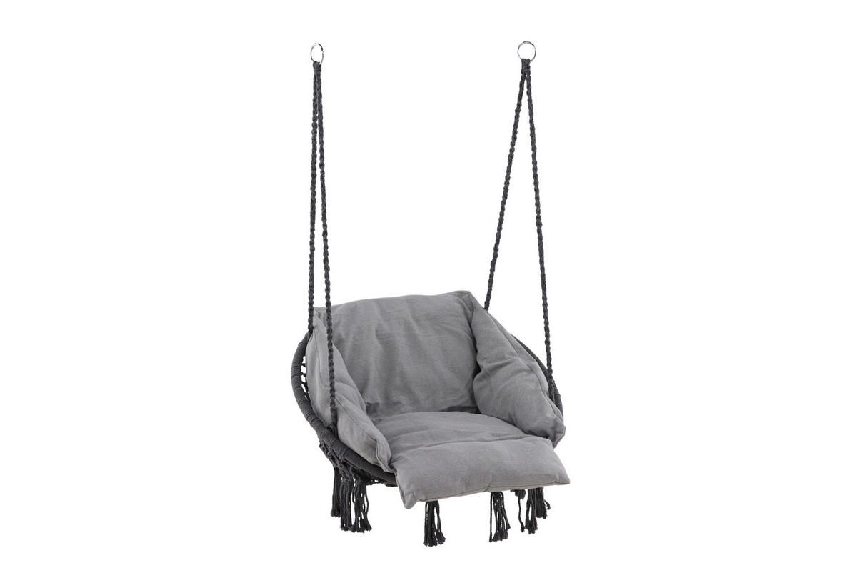 HÄNGFÅTÖLJ   80/90/60 cm  - grå, Klassisk, textil (80/90/60cm) - Gardenson