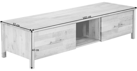 TV-ELEMENT 165/40/55 cm  - Chromfarben/Erlefarben, Natur, Holz/Metall (165/40/55cm) - Linea Natura