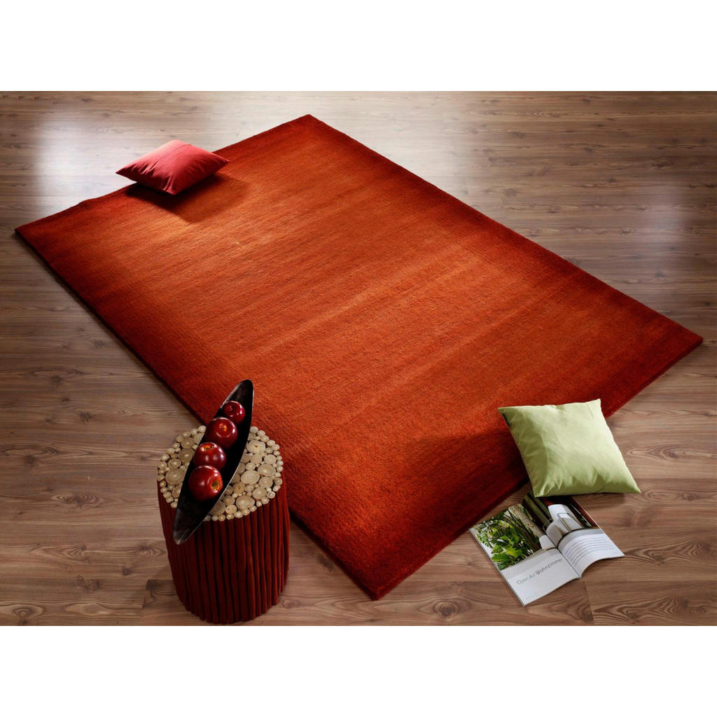 Thumbnail - Cazaris Wollteppich Vinciano Tami, Orange, Rot, Textil, rechteckig, 250x300 cm, Care & Fair, für Fußbodenheizung geeigne...