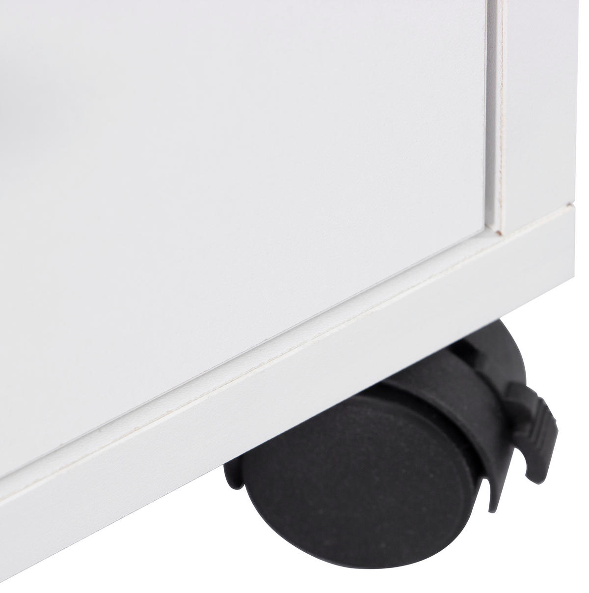 ROLLCONTAINER 43/56/42 cm  - Schwarz/Weiß, MODERN, Holzwerkstoff/Kunststoff (43/56/42cm) - Livetastic