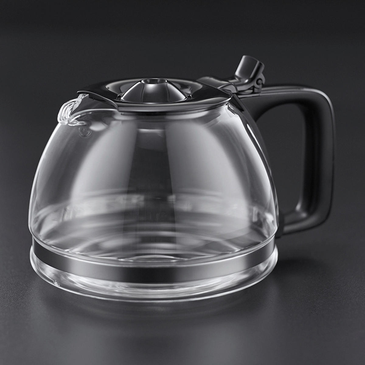 FILTERKAFFEEMASCHINE Textures Plus 22620-56  - Schwarz, Basics, Glas/Kunststoff (19,7/31,8/28,5cm) - Russel Hobbs