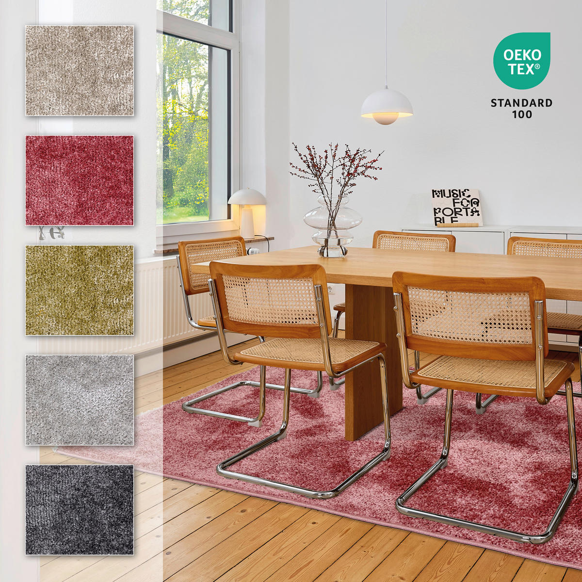 WEBTEPPICH 120/180 cm Stevie Altrosa rechteckig  - Altrosa, Basics, Kunststoff (120/180cm) - Astra