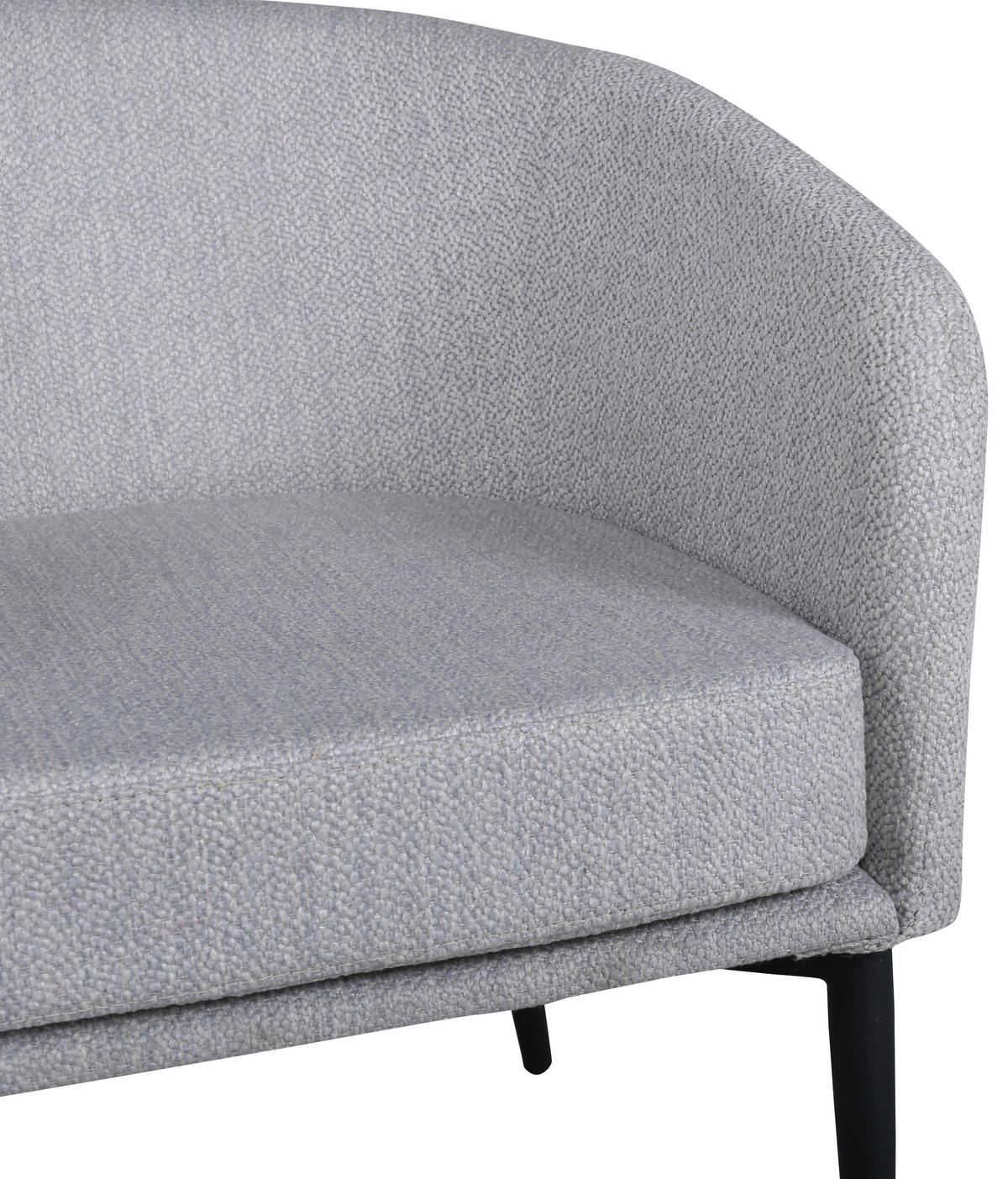 SESSEL in Textilgeflecht Grau, Schwarz  - Schwarz/Grau, Design, Textil/Metall (83/70/64cm) - Livetastic
