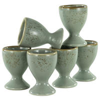 EIERBECHERSET Keramik  - Grau, Trend, Keramik (5,5cm) - Creatable