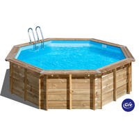 POOL-SET 2024 500/500/127 cm  - Kieferfarben, KONVENTIONELL, Holz (500/500/127cm) - Gre