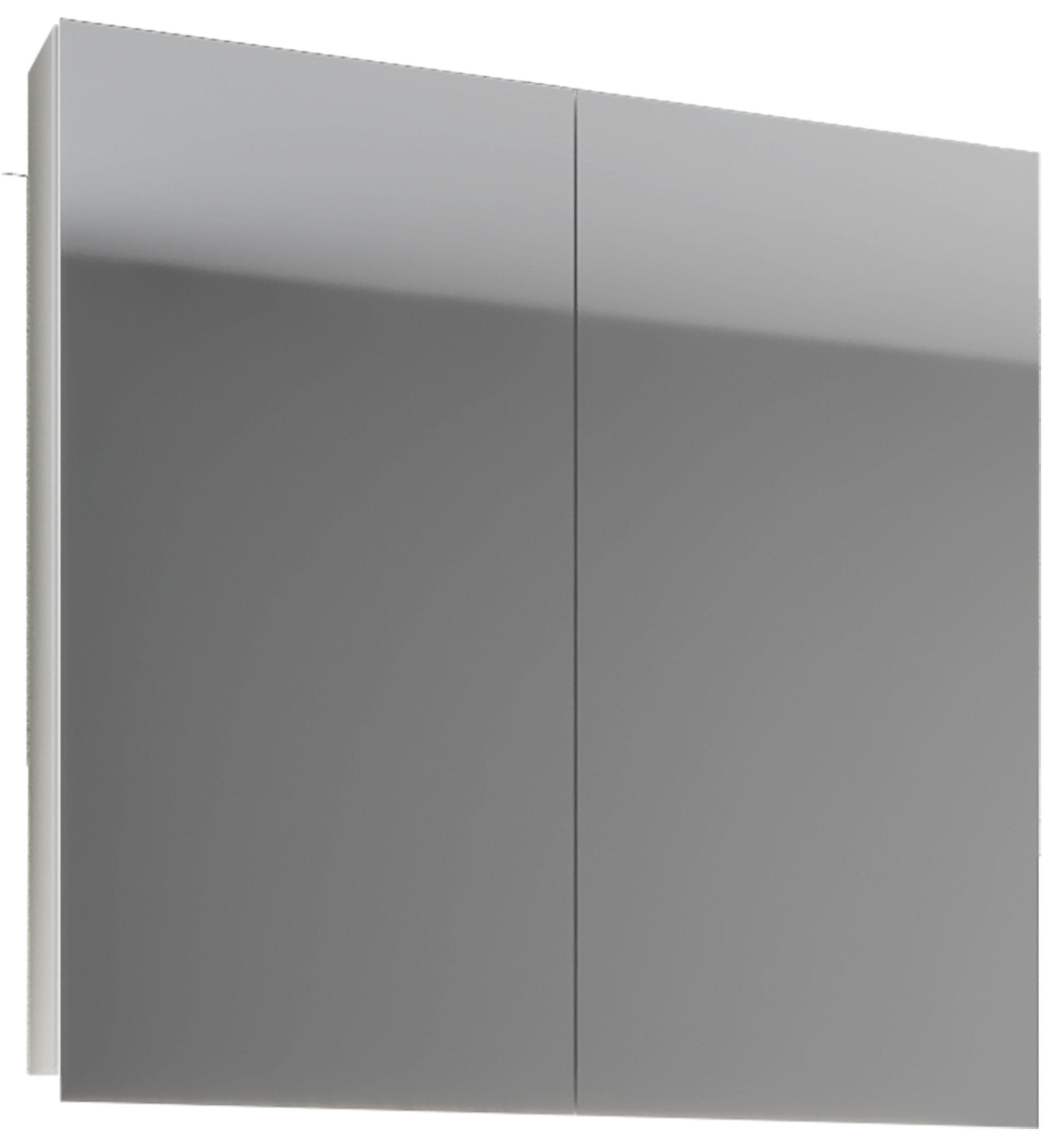 SPIEGELSCHRANK 60/59/12 cm  - Weiß, Basics, Glas/Holzwerkstoff (60/59/12cm) - MID.YOU