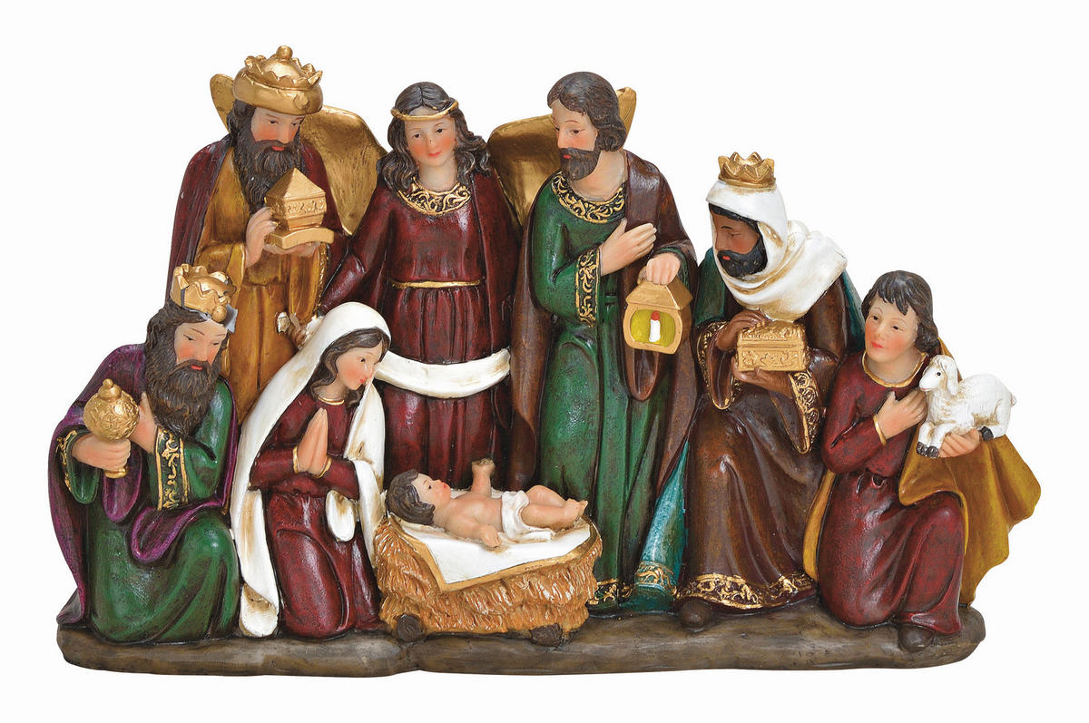 WEIHNACHTSKRIPPE - Multicolor, Basics, Kunststoff (34,0/21,0/8,0cm) - X-Mas