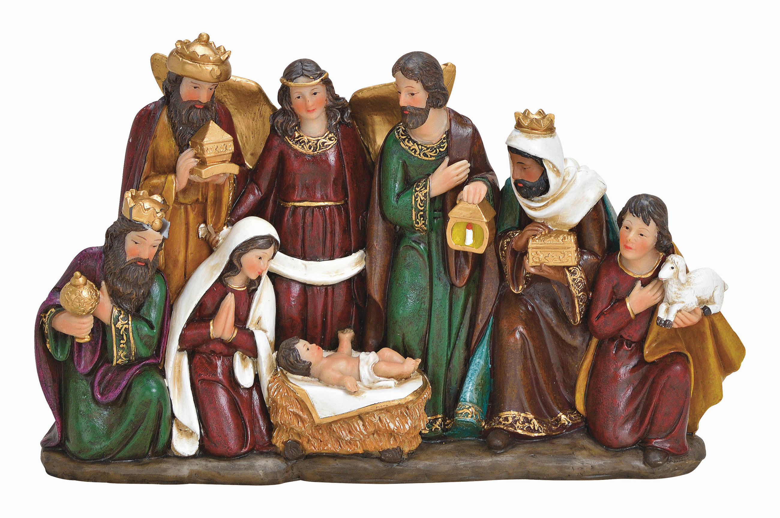 XXXLutz Weihnachtskrippe Mehrfarbig 34.0x21.0x8.0 cm