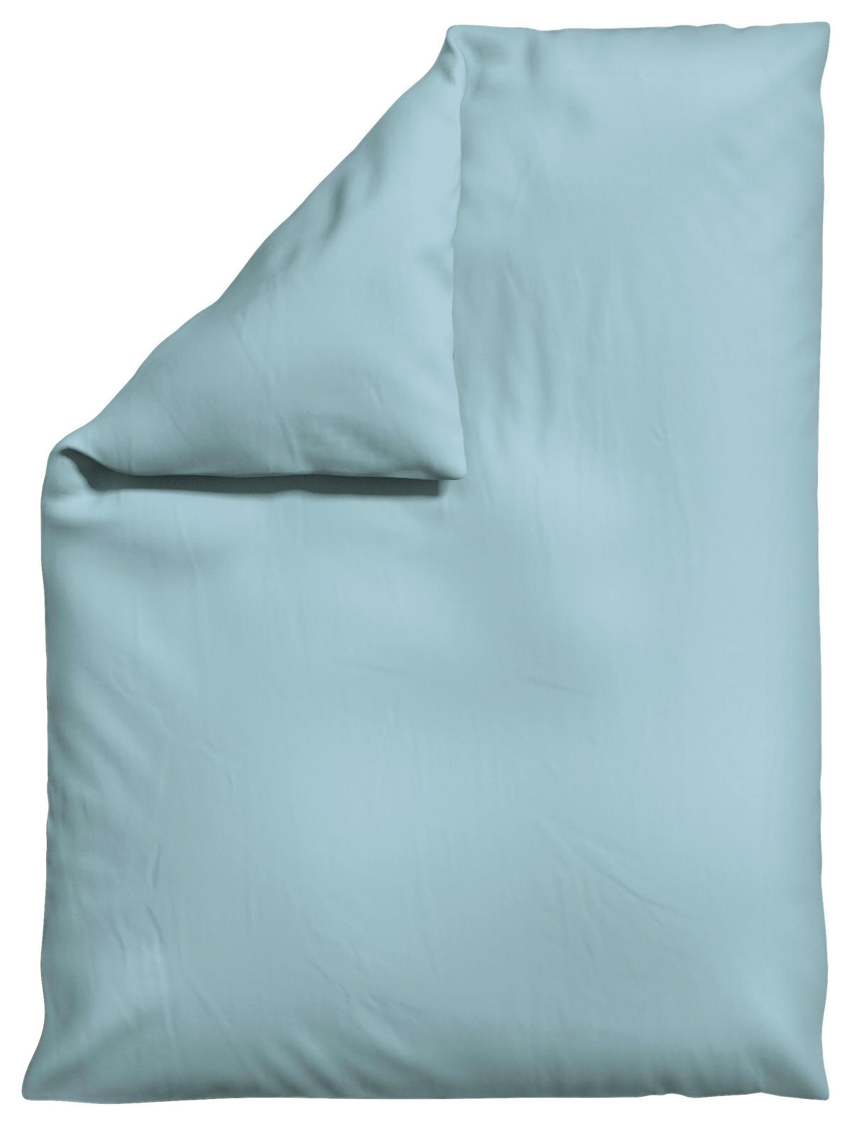BETTDECKENBEZUG KNITTED JERSEY Jersey 155/220 cm  - Hellblau, Basics, Textil (155/220cm) - Schlafgut