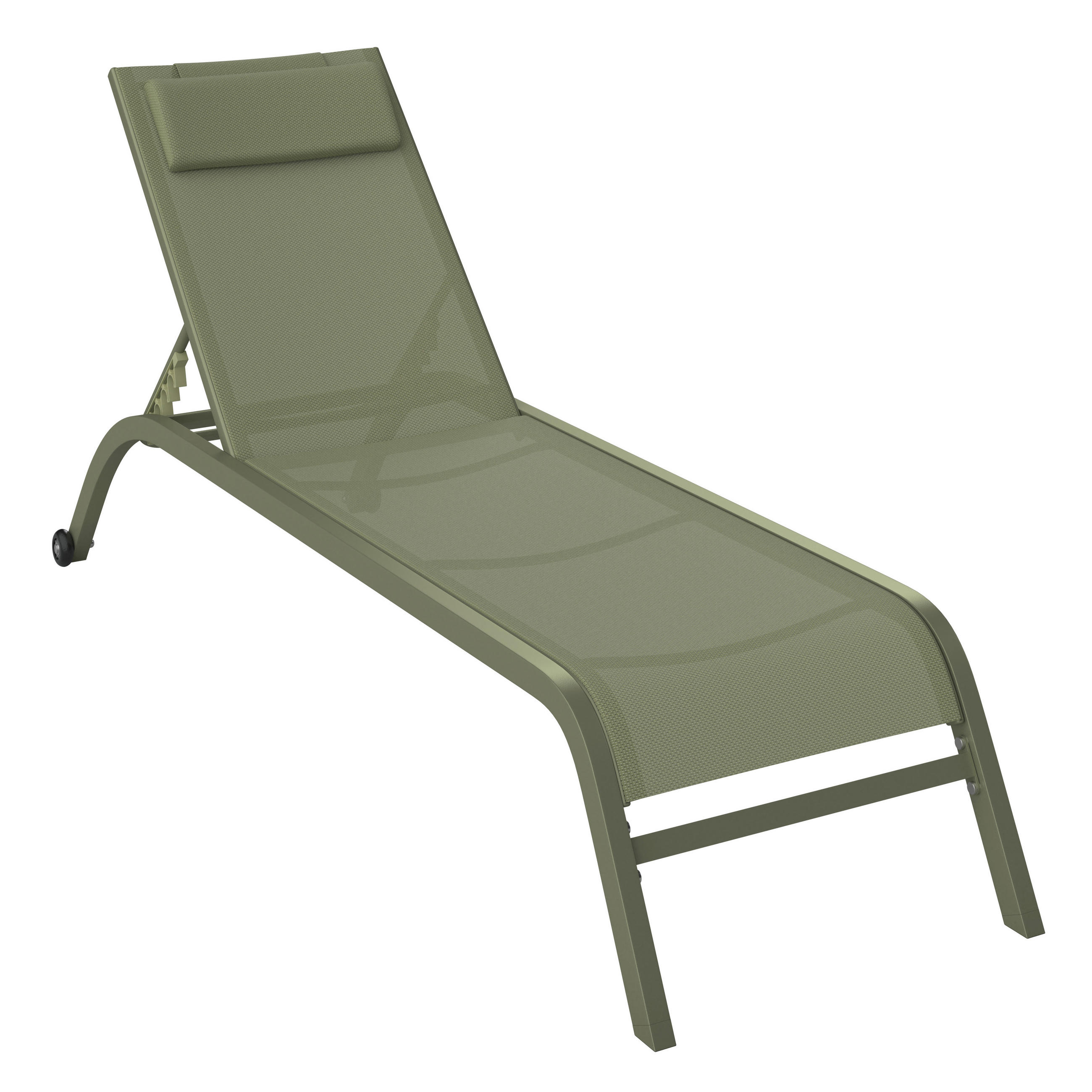 KERTI NAPOZÓÁGY  - zöld, Design, textil/fém (198/70/62cm) - Ambia Garden