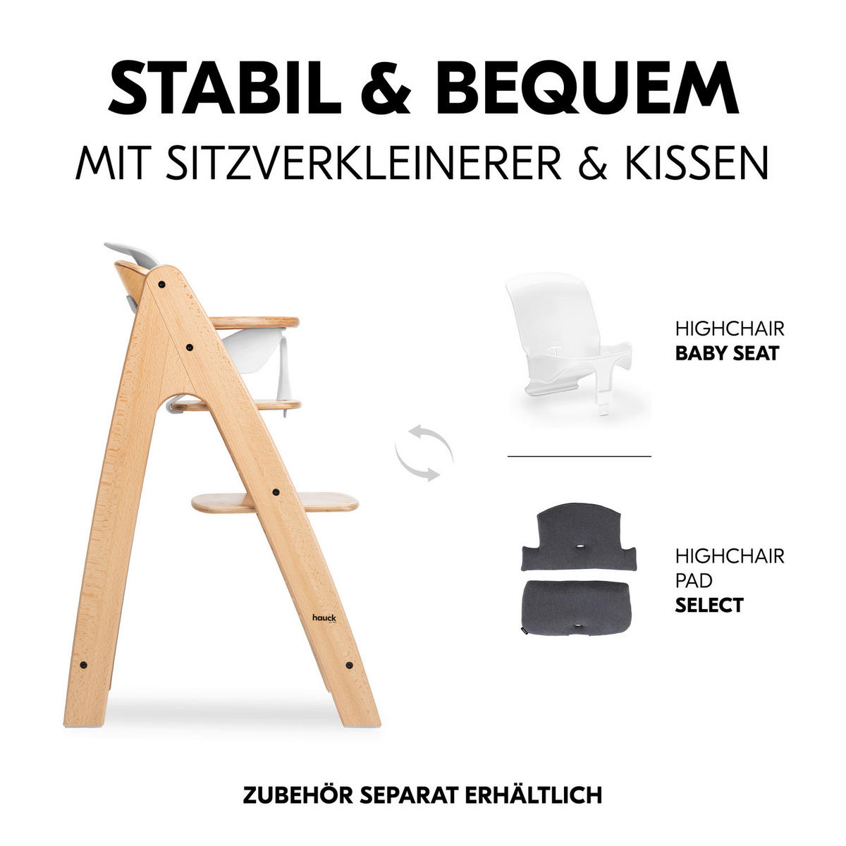 HOCHSTUHL Arketa Beech  - Buchefarben, Basics, Holz (48/79/54cm) - Hauck
