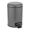 TRETEIMER 3 L  - Schwarz/Grau, Basics, Kunststoff/Metall (17/25/22,5cm) - Wenko