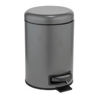 TRETEIMER 3 L  - Schwarz/Grau, Basics, Kunststoff/Metall (17/25/22,5cm) - Wenko