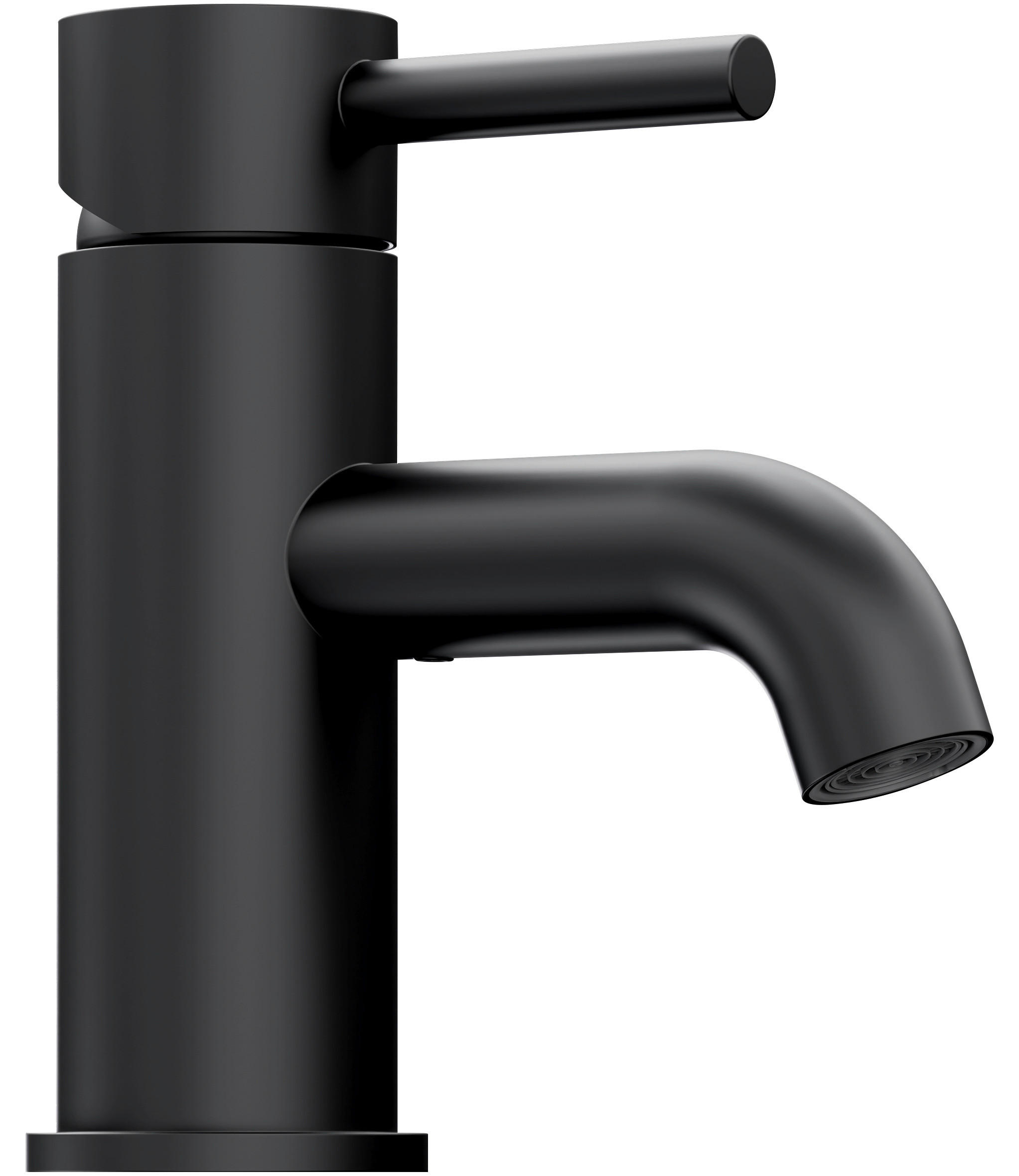 WASCHTISCHARMATUR 100 1010 S  - Schwarz, MODERN, Metall (4,5/15/15,1cm)