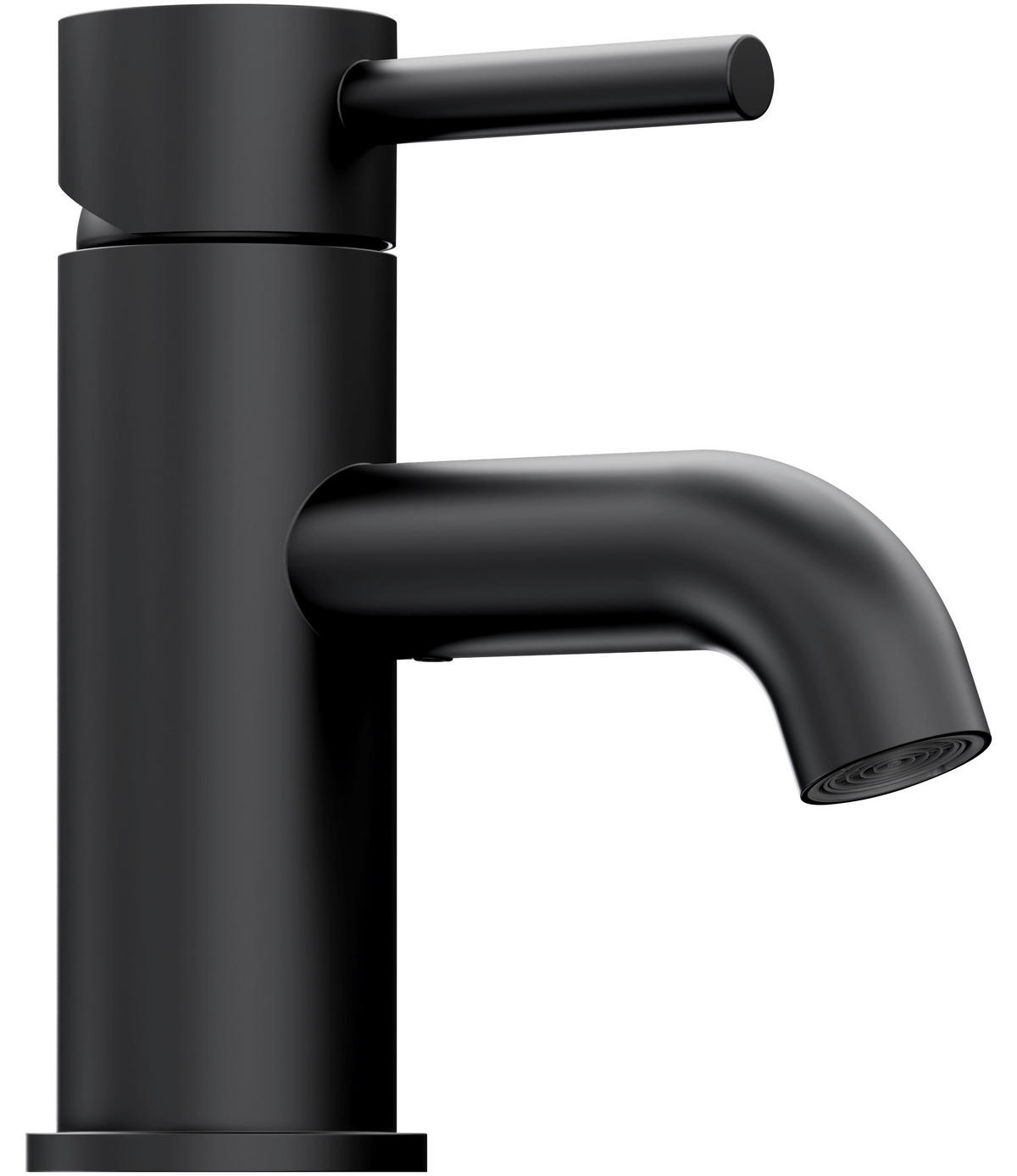 WASCHTISCHARMATUR 100 1010 S  - Schwarz, MODERN, Metall (4,5/15/15,1cm)