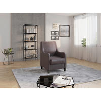 SESSEL in Mikrofaser Braun  - Wengefarben/Braun, Konventionell, Holz/Textil (70/93/75cm) - Sit & More