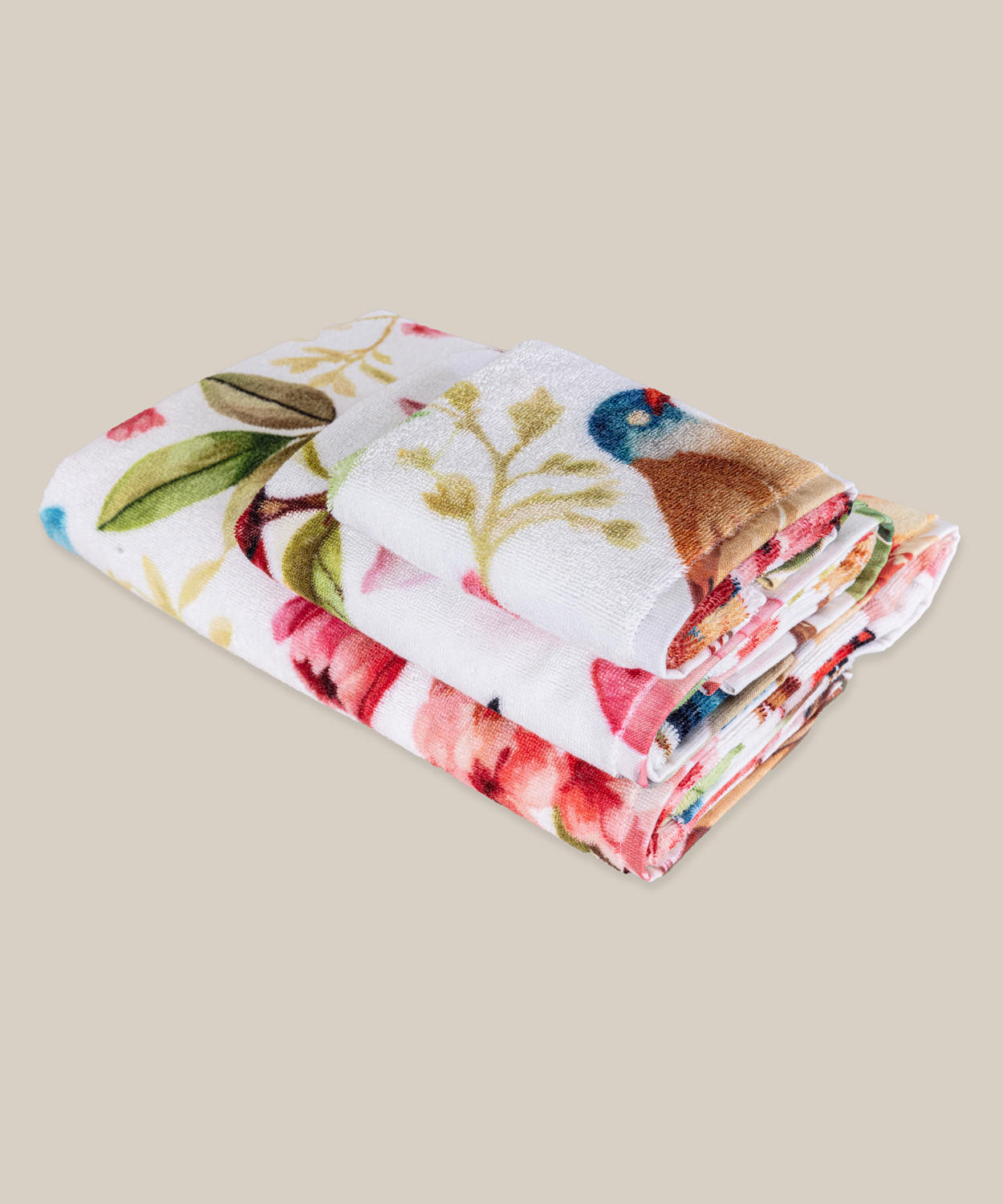 HANDTUCH BIRDY Multicolor  - Multicolor, KONVENTIONELL, Textil (50/90cm)