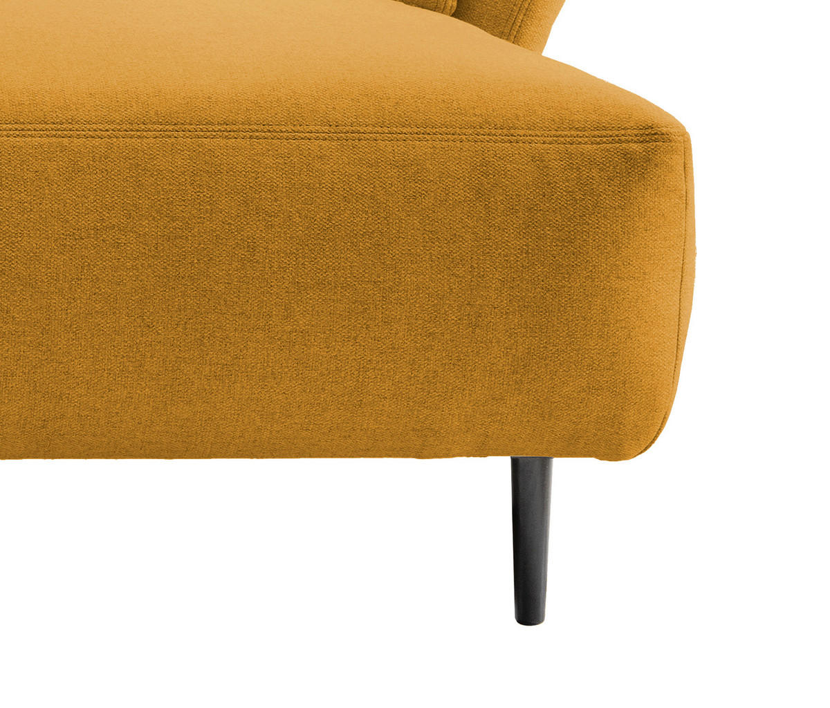 ECKSOFA in Mikrofaser Goldfarben  - Goldfarben/Schwarz, Modern, Holz/Textil (269/172cm) - MID.YOU