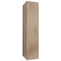 MEHRZWECKSCHRANK 50/185/40 cm  in Eichefarben  - Eichefarben/Alufarben, KONVENTIONELL, Holzwerkstoff/Kunststoff (50/185/40cm) - Xora