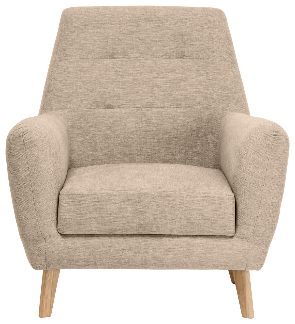 SESSEL Webstoff Braun    - Eichefarben/Braun, Design, Holz/Textil (90/105/84cm) - Carryhome