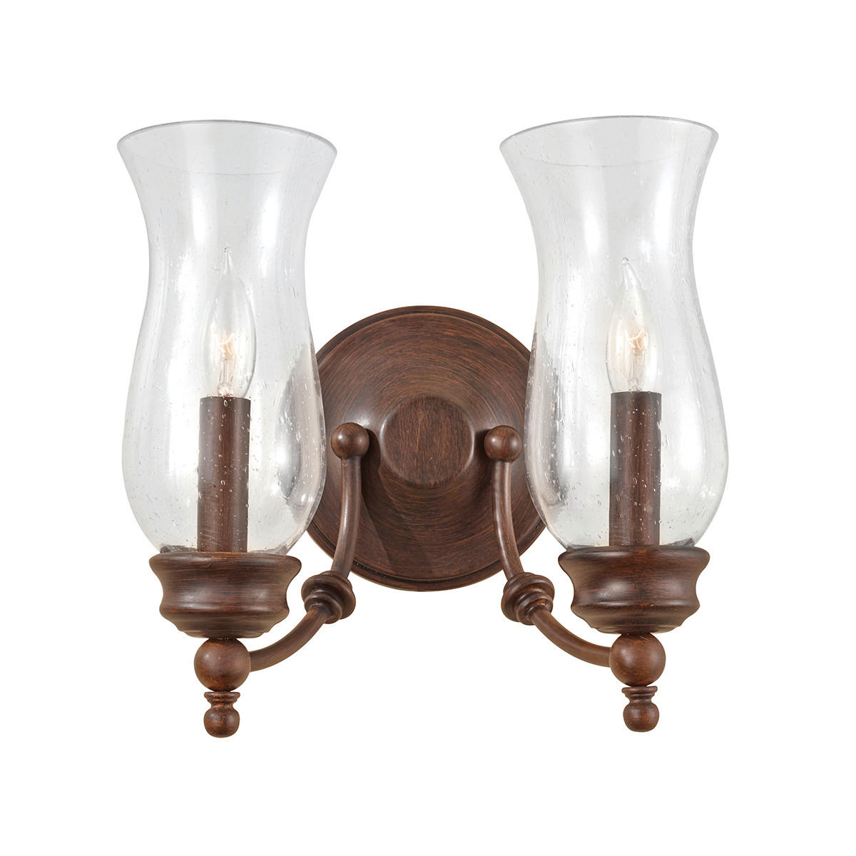 WANDLEUCHTE - Bronzefarben, Konventionell, Metall (27.9/16,8/26,2cm) - Elstead Lighting