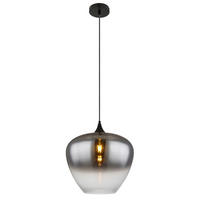 HÄNGELEUCHTE  40/120 cm    - Klar/Schwarz, Design, Glas/Metall (40/120cm) - Globo