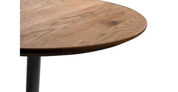 BEISTELLTISCH 50/50/49 cm Wildeiche massiv Wildeiche - Wildeiche, Design, Holz/Metall (50/50/49cm) - Xora