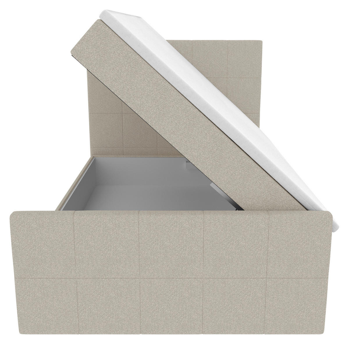 BOXBETT 100/200 cm  in Beige  - Beige, KONVENTIONELL, Kunststoff/Textil (100/200cm) - Boxxx
