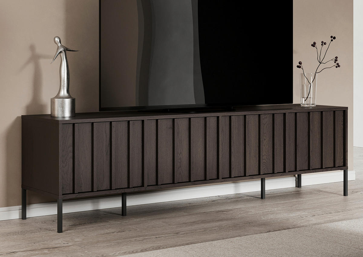 LOWBOARD  180/50/40 cm   - Wengefarben, Design, Holz (180/50/40cm) - MID.YOU