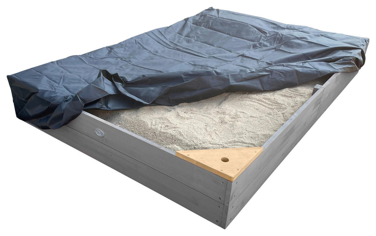 SANDKASTEN  - Braun/Grau, KONVENTIONELL, Holz (115/21,8/180cm) - Ambia Garden