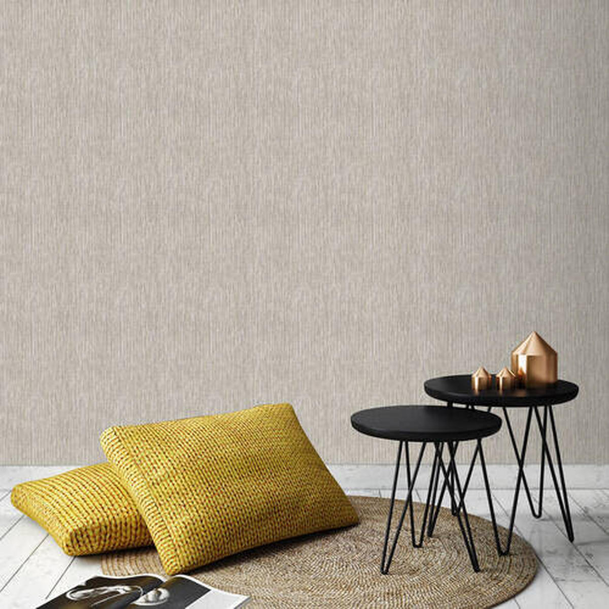 VLIESTAPETE  - Beige, Basics, Papier/Kunststoff (52/1000cm) - Xora