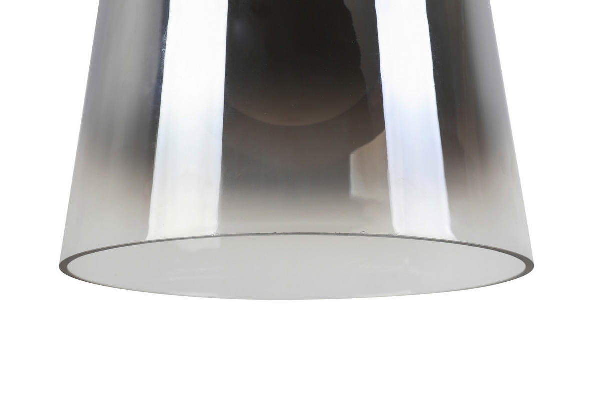 LED-HÄNGELEUCHTE 27/22-120 cm  - Chromfarben/Schwarz, LIFESTYLE, Glas/Metall (27/22-120cm) - Dieter Knoll