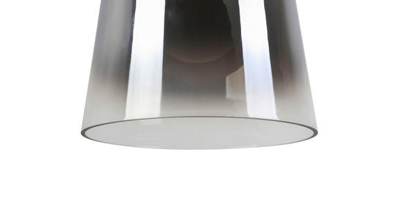 LED-HÄNGELEUCHTE 27/22-120 cm - Chromfarben/Schwarz, LIFESTYLE, Glas/Metall (27/22-120cm) - Dieter Knoll