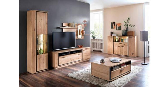 SIDEBOARD  in 165/115/37 cm  - Eichefarben/Anthrazit, KONVENTIONELL, Holz/Holzwerkstoff (165/115/37cm) - Landscape