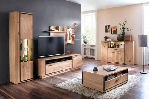 TV-ELEMENT - Eichefarben/Anthrazit, KONVENTIONELL, Holz/Holzwerkstoff (210/61/50cm) - Landscape