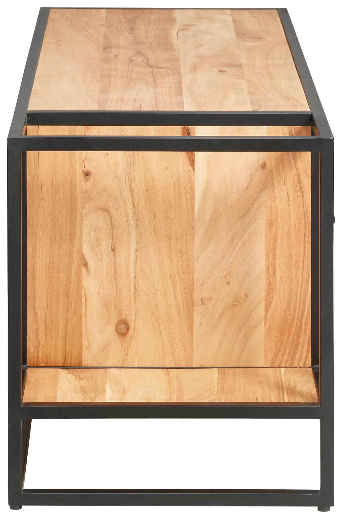LOWBOARD Urban Garden 2.0  in 135/54/47 cm  - Schwarz/Honig, Design, Holz/Metall (135/54/47cm) - MID.YOU