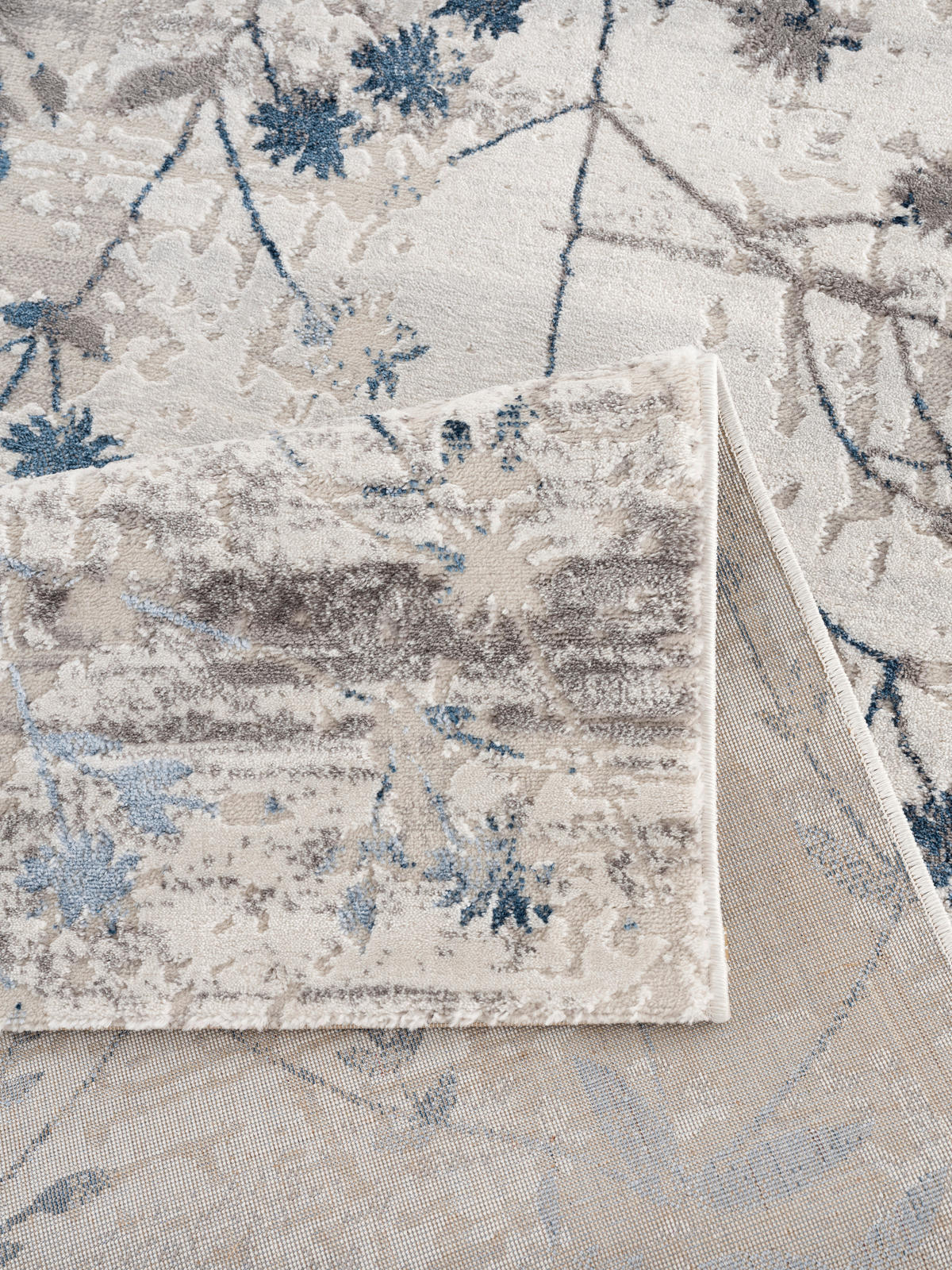TKANÝ KOBEREC, 160/230 cm, modrá - modrá, Design, textil (160/230cm)