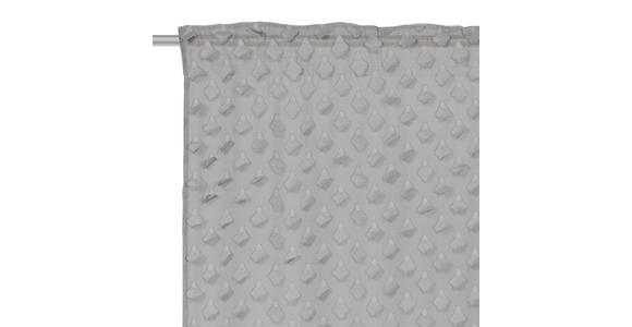 FERTIGVORHANG halbtransparent - Hellgrau, Design, Textil (140/255cm) - Novel