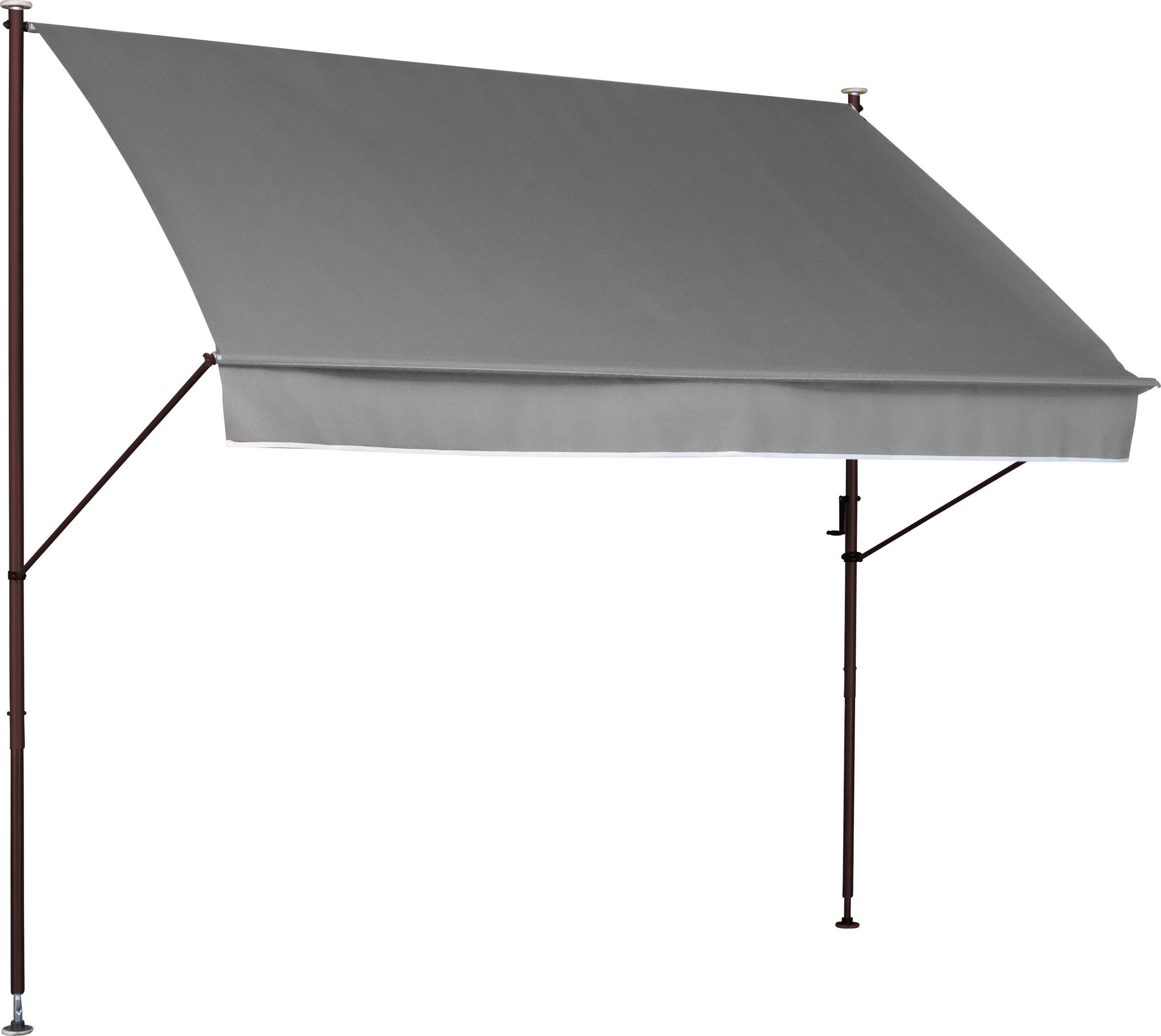 KLEMMMARKISE hellgrau 300 cm - Hellgrau/Grau, Basics, Textil/Metall (300/225-275/150cm) - Boxxx