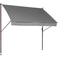 KLEMMMARKISE hellgrau 300 cm - Hellgrau/Grau, Basics, Textil/Metall (300/225-275/150cm) - Boxxx