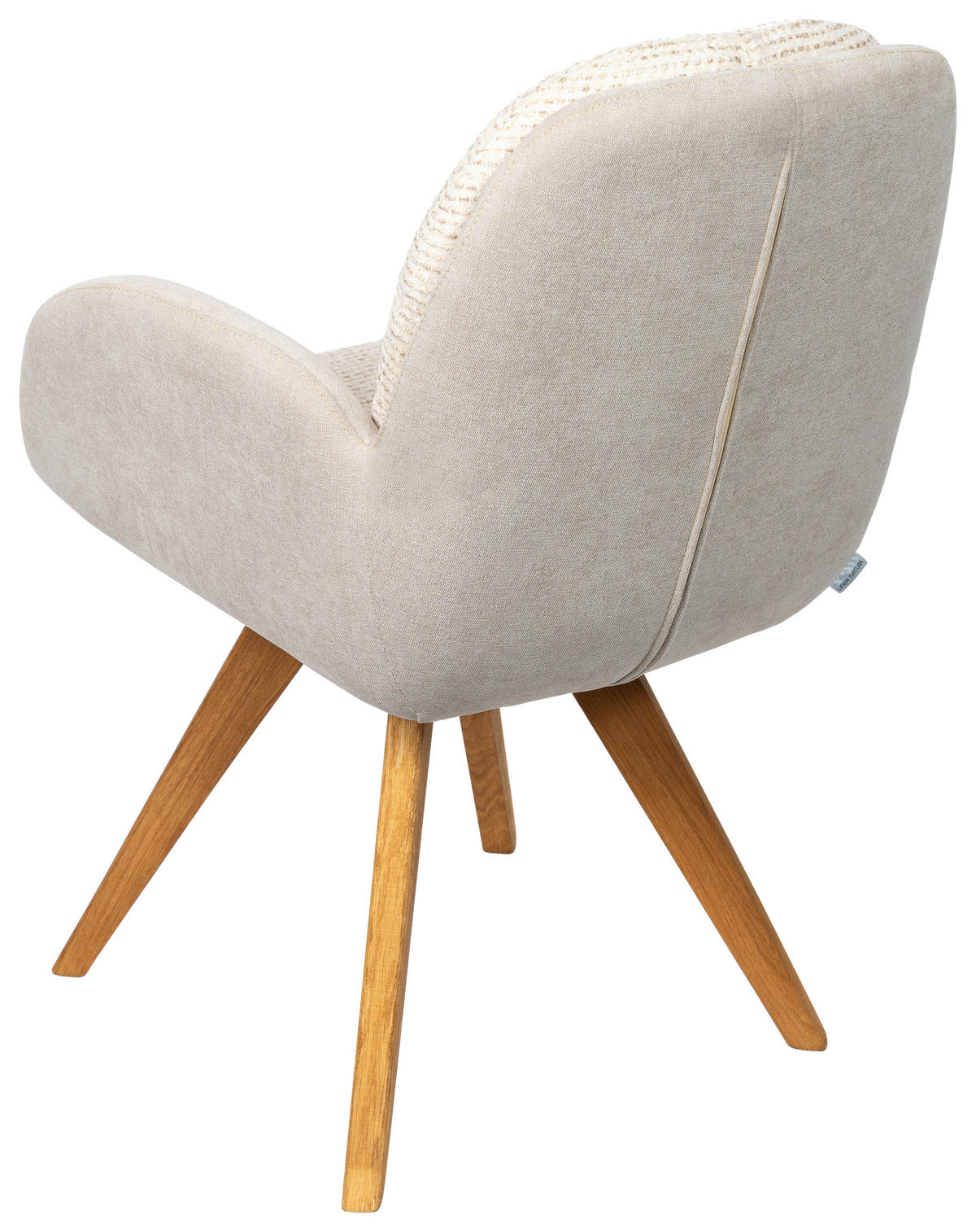 ARMLEHNSTUHL  in Webstoff  - Eichefarben/Beige, Design, Holz/Textil (59/90/64cm) - Linea Natura
